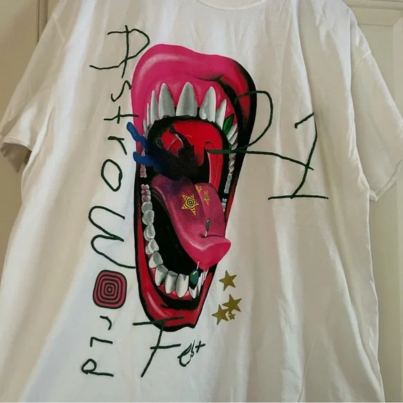 Travis Scott astroworld tee concert merch NWOT - Picture 2 of 11